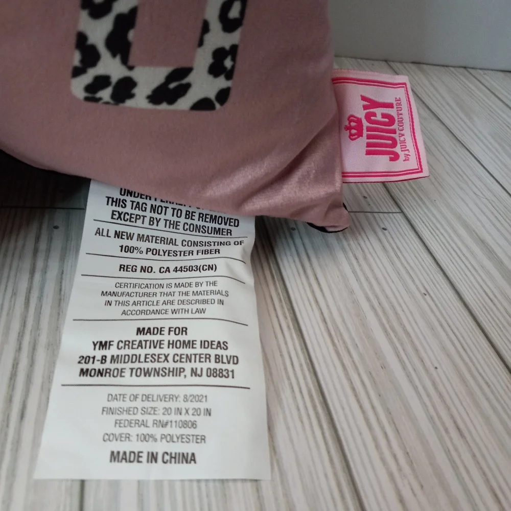 Juicy Couture Clara Jumbo Square Throw Pillow 20X20